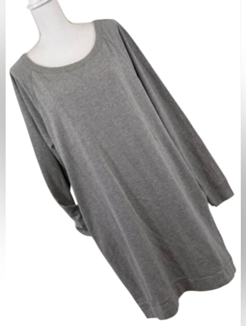 NWT@$69! THE GAP! ULTRA LING, GRAY SWEATSHIRT TOP! RECYCLED COTTON, POLY! SZ XLT